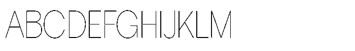 Tharo Thin Extra Condensed Font UPPERCASE