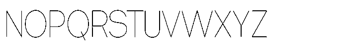 Tharo Thin Extra Condensed Font UPPERCASE