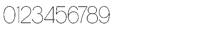 Tharo Thin Semi Condensed Font OTHER CHARS