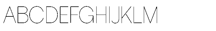 Tharo Thin Semi Condensed Font UPPERCASE