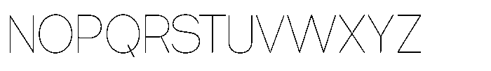 Tharo Thin Semi Condensed Font UPPERCASE