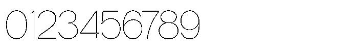 Tharo Thin Semi Expanded Font OTHER CHARS