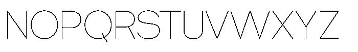 Tharo Thin Semi Expanded Font UPPERCASE