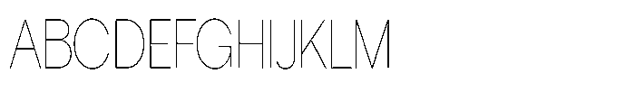 Tharo Thin Ultra Condensed Font UPPERCASE