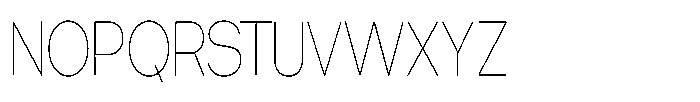 Tharo Thin Ultra Condensed Font UPPERCASE