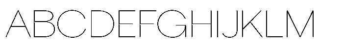 Tharo Thin Ultra Expanded Font UPPERCASE