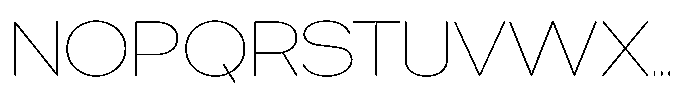 Tharo Thin Ultra Expanded Font UPPERCASE