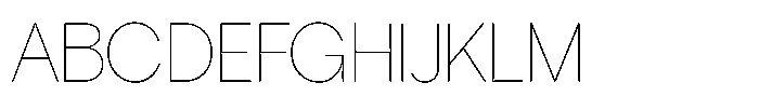 Tharo Thin Font UPPERCASE