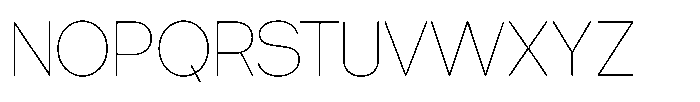 Tharo Thin Font UPPERCASE