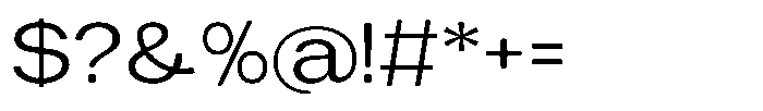 Tharo Ultra Expanded Font OTHER CHARS
