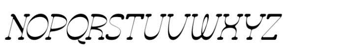 Thayla Mifikan Italic Font UPPERCASE