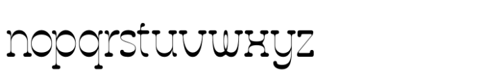 Thayla Mifikan Regular Font LOWERCASE
