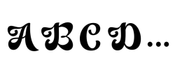 The Amgesta Regular Font UPPERCASE