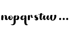 The Amgesta Regular Font LOWERCASE