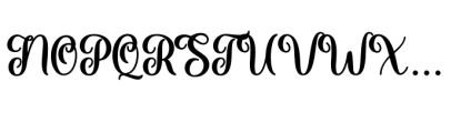 The Angella Script Duo Bold Font UPPERCASE