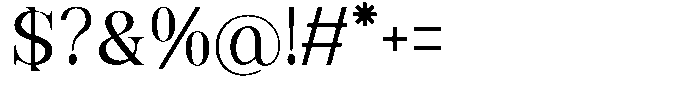 The Aveloria Twice Font OTHER CHARS
