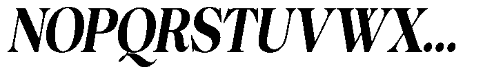 The Barchella Condensed Italic Font UPPERCASE