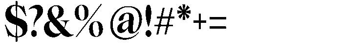 The Barchella Condensed Font OTHER CHARS