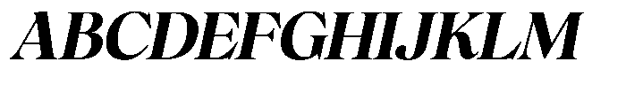 The Barchella Italic Font UPPERCASE