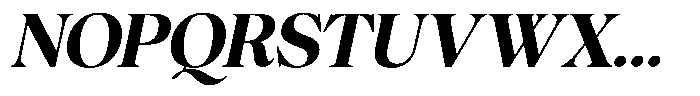 The Barchella Italic Font UPPERCASE