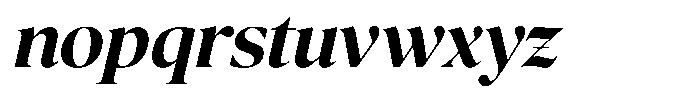 The Barchella Italic Font LOWERCASE