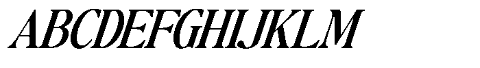The Basilica Awesome Expanded Italic Font UPPERCASE