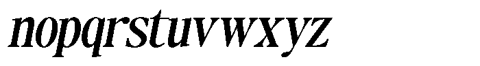 The Basilica Awesome Expanded Slanted Font LOWERCASE