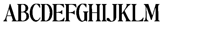 The Basilica Awesome Expanded Font UPPERCASE