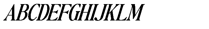 The Basilica Awesome Italic Font UPPERCASE