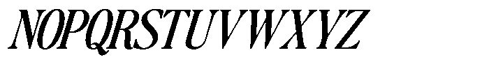 The Basilica Awesome Italic Font UPPERCASE