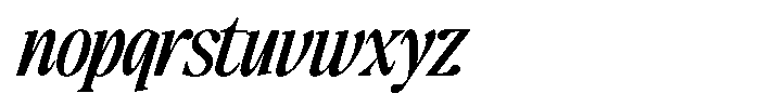 The Basilica Awesome Italic Font LOWERCASE