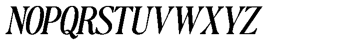 The Basilica Awesome Slanted Font UPPERCASE