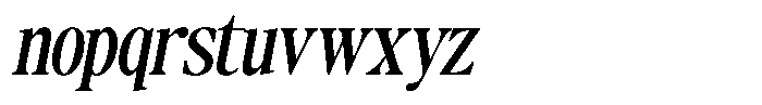 The Basilica Awesome Slanted Font LOWERCASE