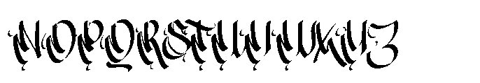 The Beastiful Font UPPERCASE