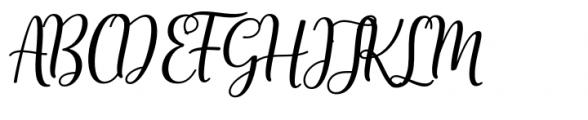 The Beautiful Night Italic Font UPPERCASE