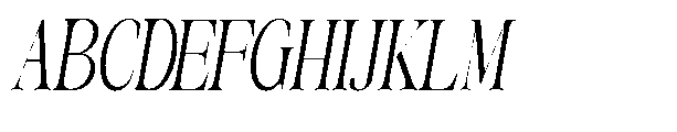 The Belvina Editorial Cndn Itlc Italic Font UPPERCASE