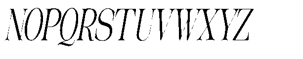 The Belvina Editorial Cndn Itlc Italic Font UPPERCASE