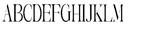 The Belvina Editorial Condensed Regular Font UPPERCASE