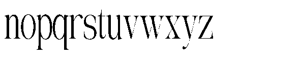 The Belvina Editorial Condensed Regular Font LOWERCASE