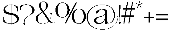 The Belvina Editorial Expanded Regular Font OTHER CHARS