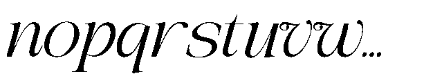 The Belvina Editorial Expn Itlc Italic Font LOWERCASE