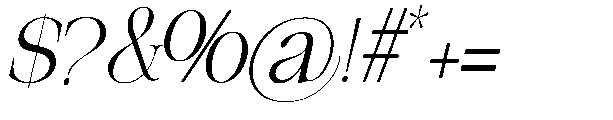 The Belvina Editorial Italic Italic Font OTHER CHARS