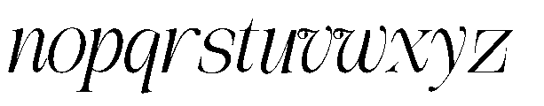 The Belvina Editorial Italic Italic Font LOWERCASE