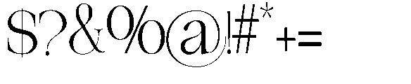 The Belvina Editorial Regular Font OTHER CHARS