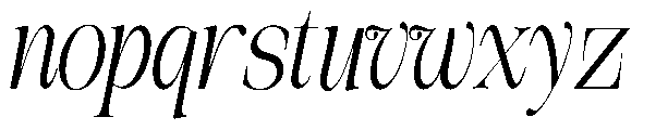 The Belvina Editorial Scle Itlc Regular Font LOWERCASE