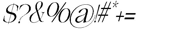 The Belvina Editorial Slant Regular Font OTHER CHARS
