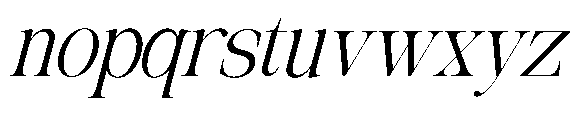 The Belvina Editorial Slant Regular Font LOWERCASE