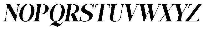 The Best Charming Condensed Italic Font UPPERCASE