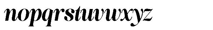 The Best Charming Condensed Italic Font LOWERCASE