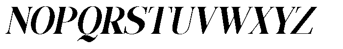 The Best Charming Condensed Oblique Slant Font UPPERCASE